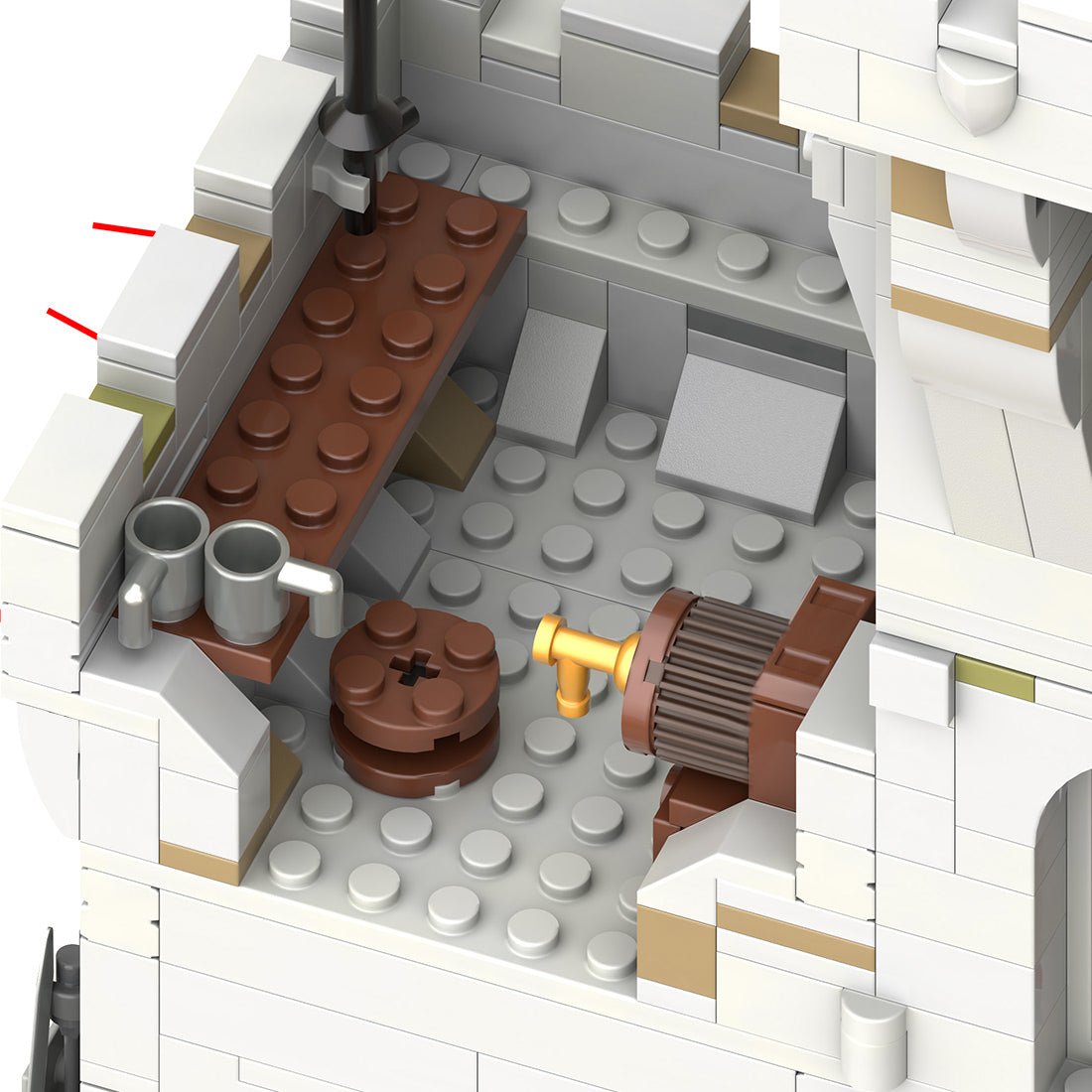 MOC-269330 Black Falcon's Outpost Castle Building Blocks-LesDiy-MOC-