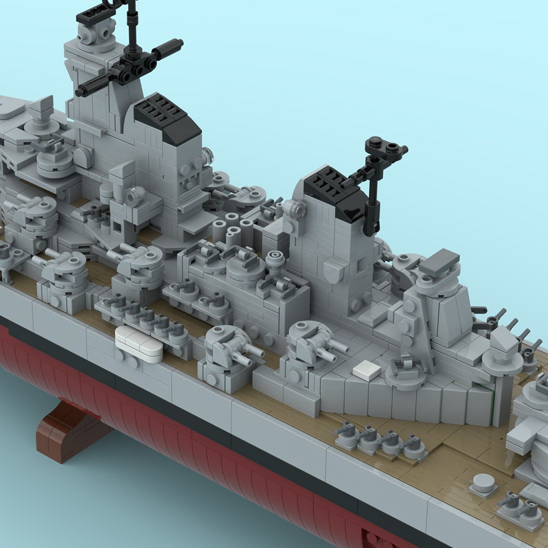 MOC-270039 Iowa Class Battleship Building Blocks-LesDiy-MOC-