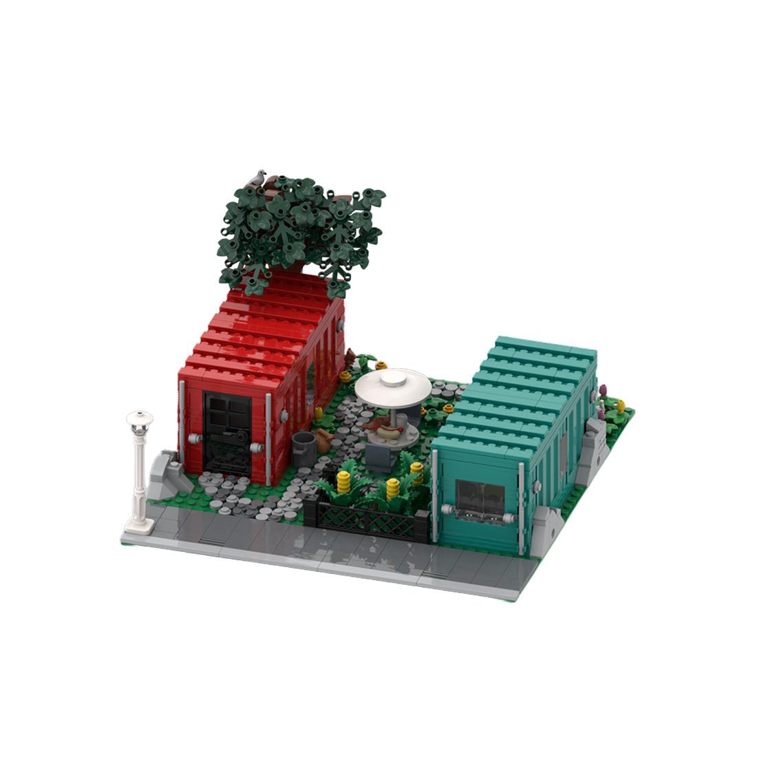 MOC-270562 Modular Container Park Building Blocks-LesDiy-MOC-