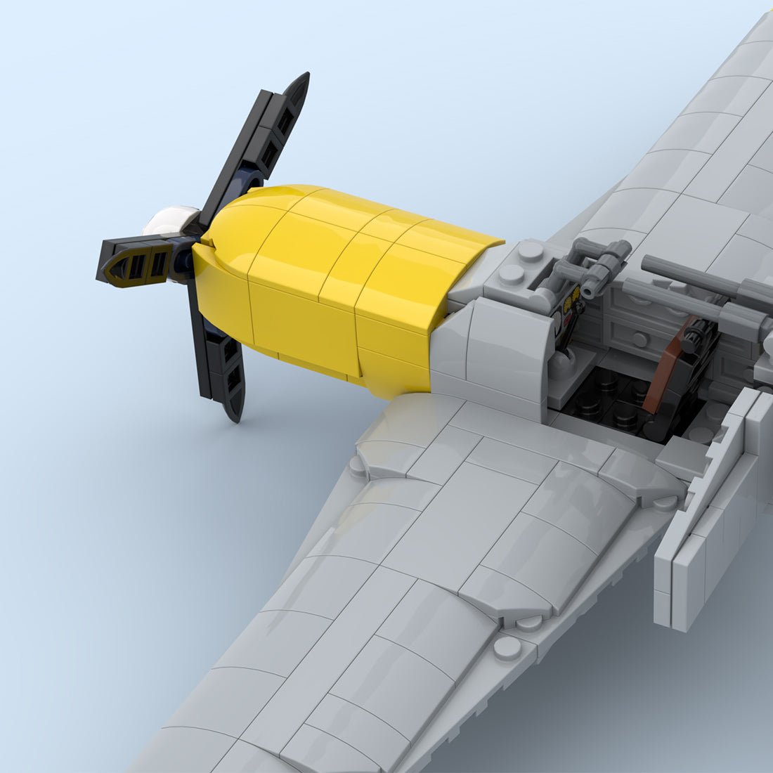 MOC-271413 Messerschmitt Bf 109 K-4 Fighter Building Blocks-LesDiy-MOC-