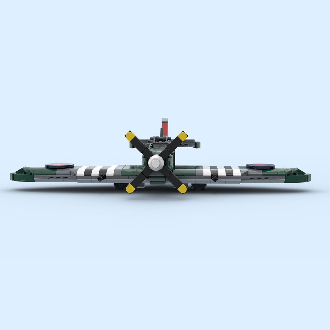 MOC-272314 WWII Supermarine Spitfire Mk XVI Fighter Building Blocks-LesDiy-MOC-