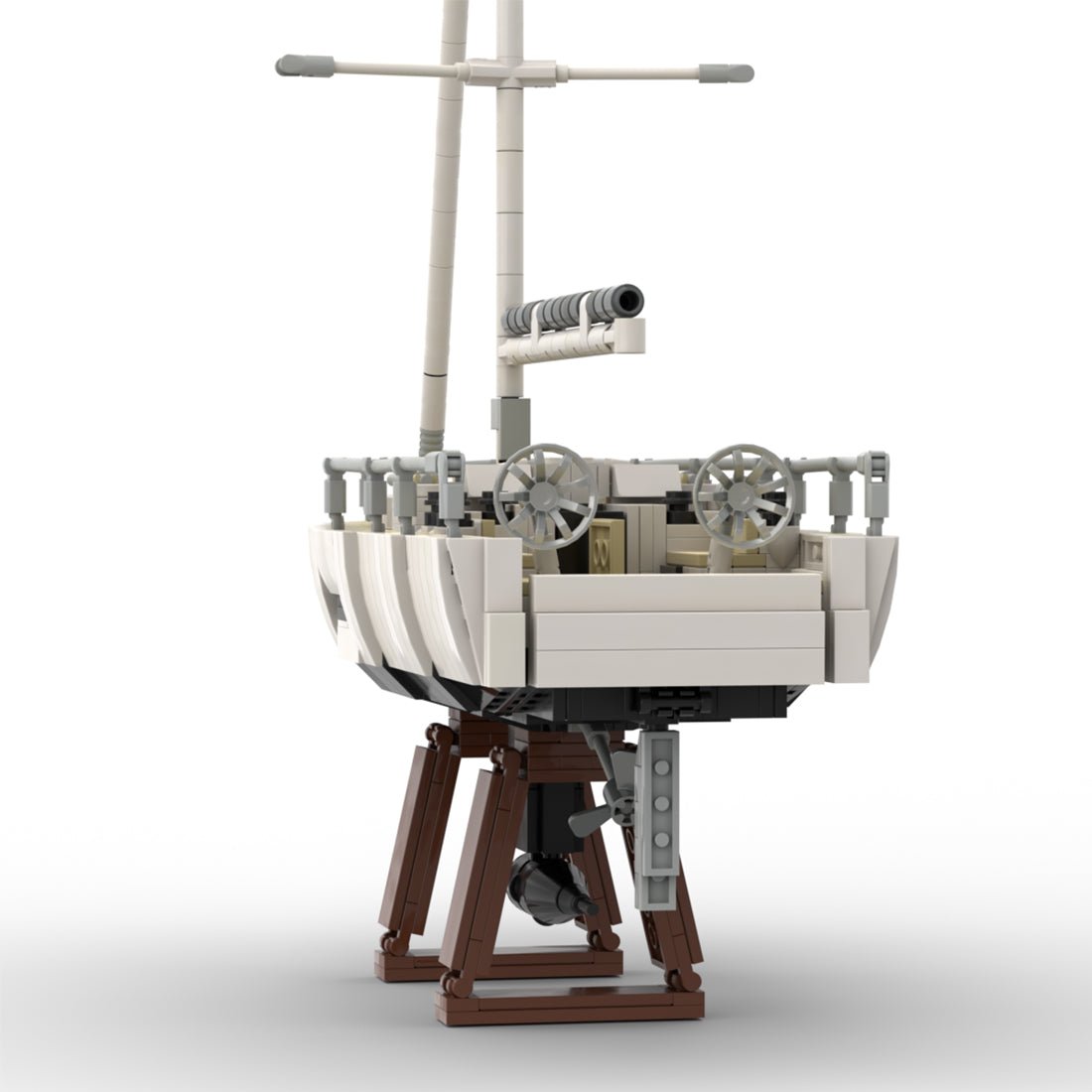 MOC-273023 Modern Sailing Yacht Building Blocks-LesDiy-MOC-