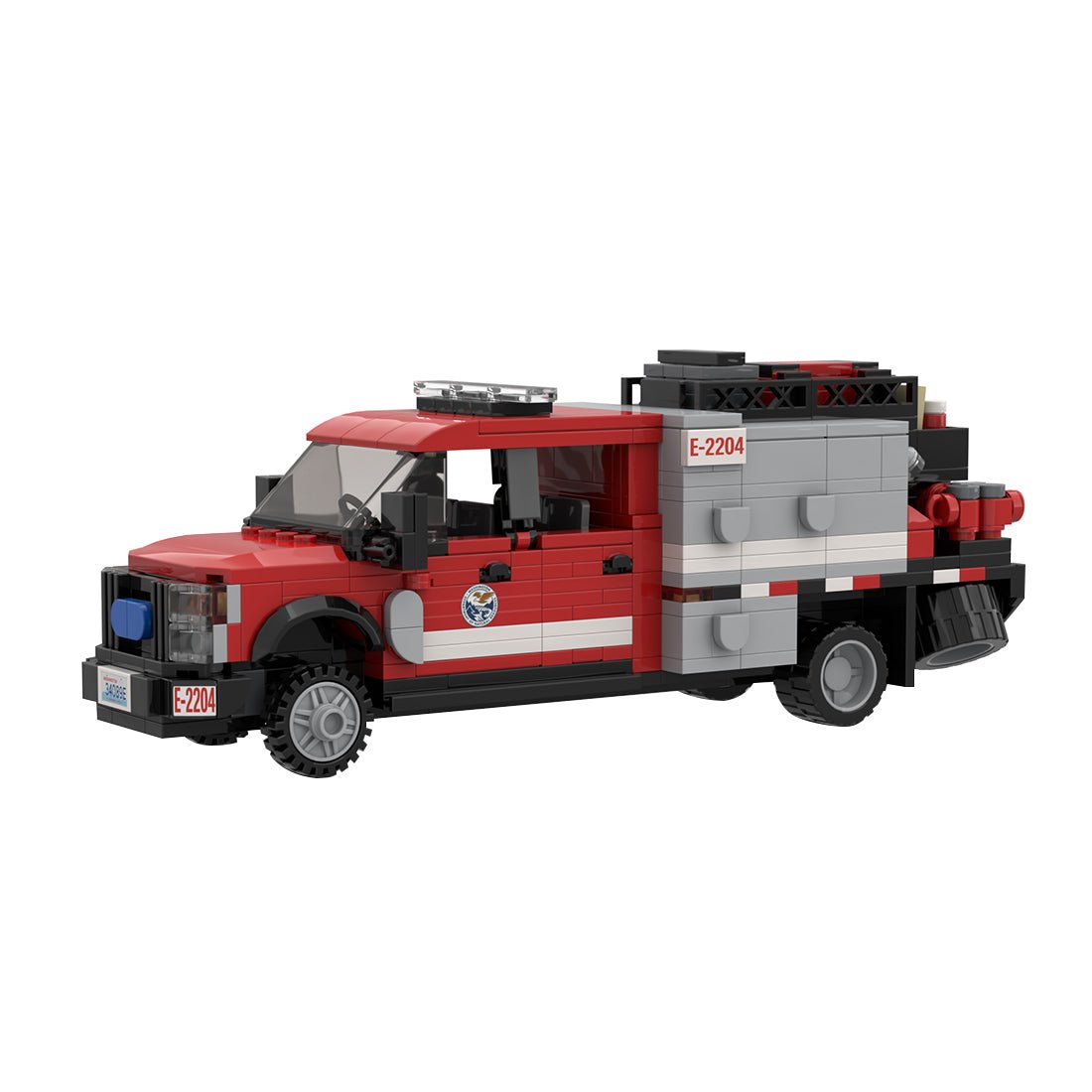 MOC-274472 Ford F-550 Type 5 Wildland Fire Engine Building Blocks-LesDiy-MOC-