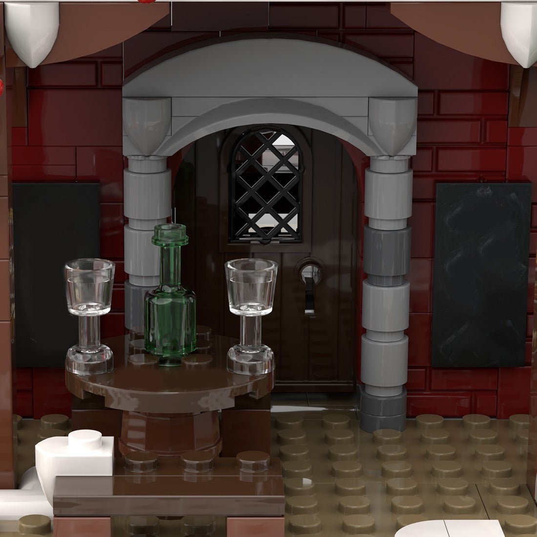 MOC-275366 The Frosty Pint Winter Village Pub Building Blocks-LesDiy-MOC-