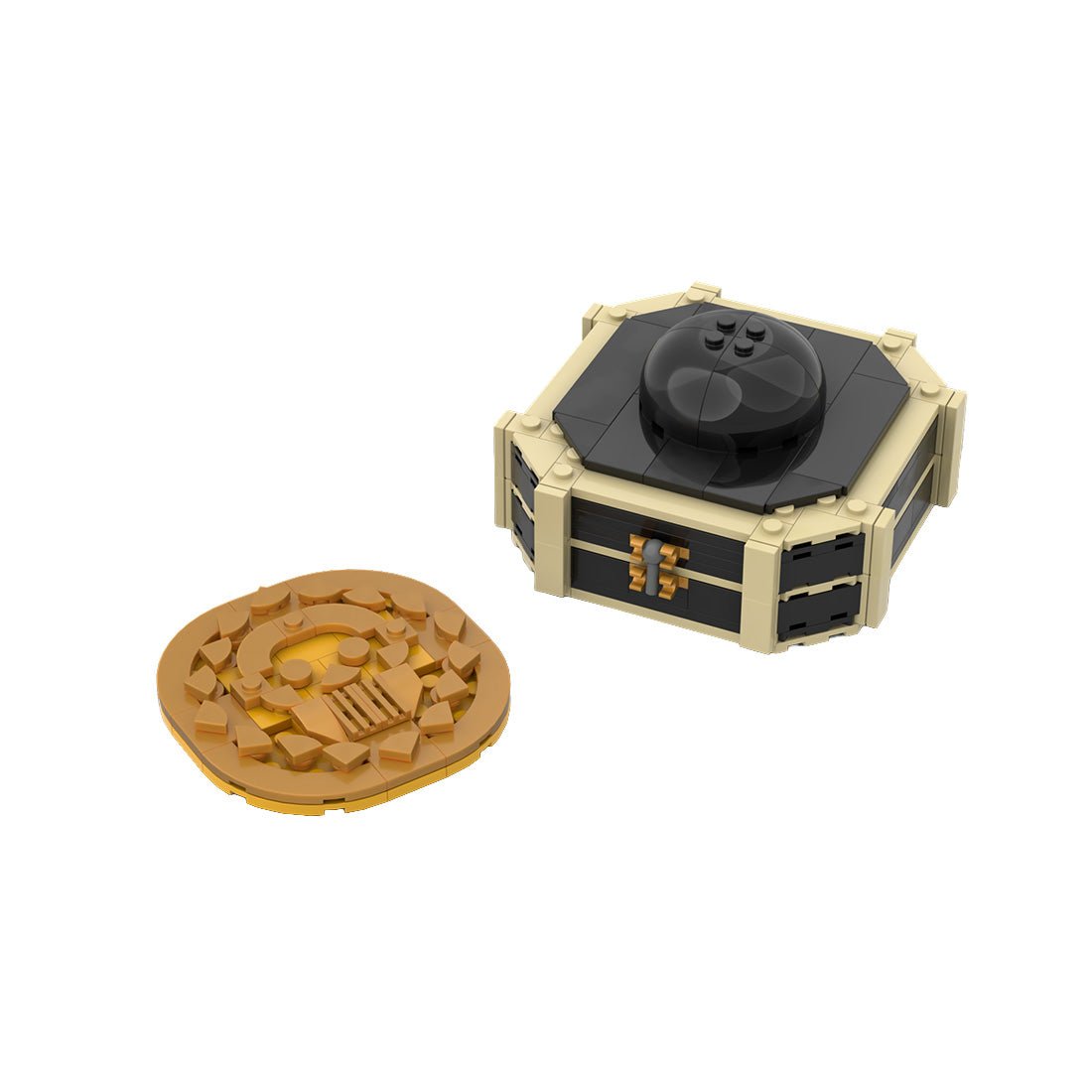 MOC-275586 Pirates of the Caribbean Captain’s Compass & Cursed Medallion Building Blocks-LesDiy-MOC-