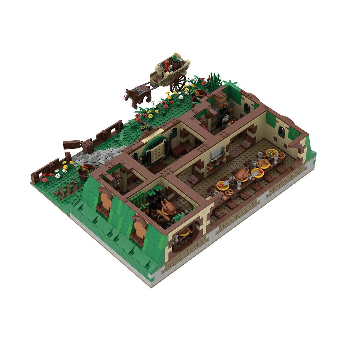 MOC - 27847 Bag End Building Blocks - LesDiy - Building Blocks