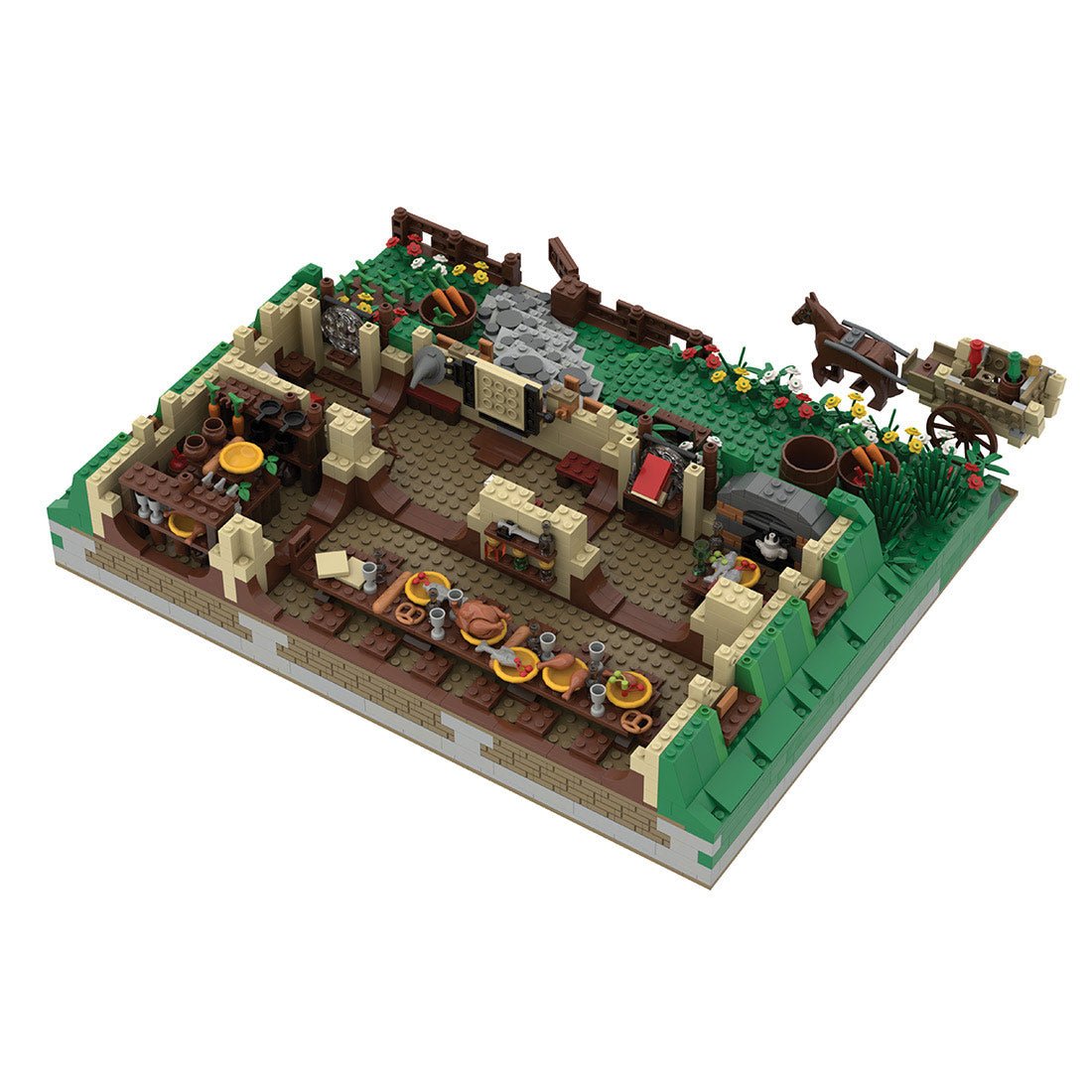 MOC - 27847 Bag End Building Blocks - LesDiy - Building Blocks