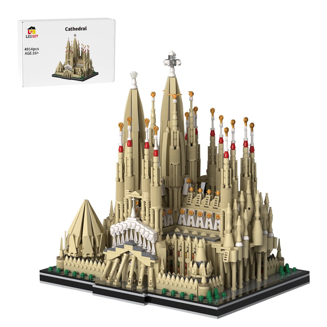 MOC-279018 Sagrada Familia Basilica Building Blocks-LesDiy-MOC-
