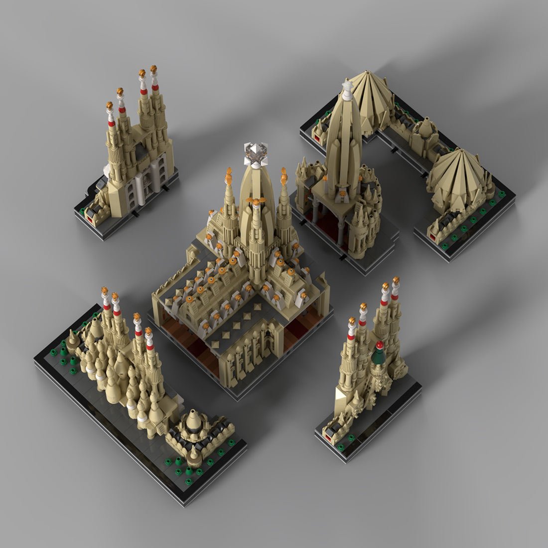 MOC-279018 Sagrada Familia Basilica Building Blocks-LesDiy-MOC-