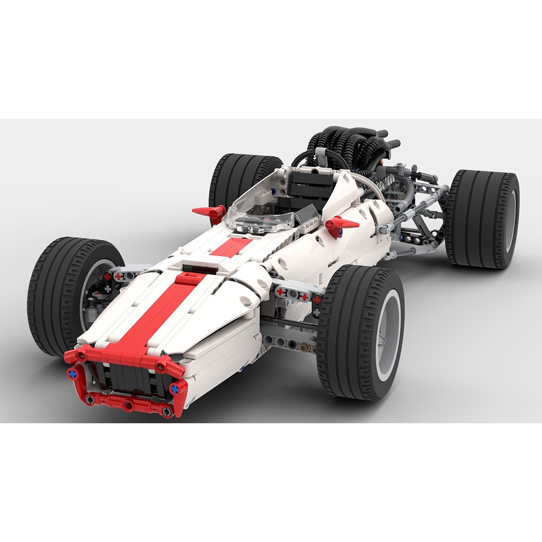 MOC-2803 1:7 1967 Formula Racing Car Building Blocks-LesDiy-MOC-