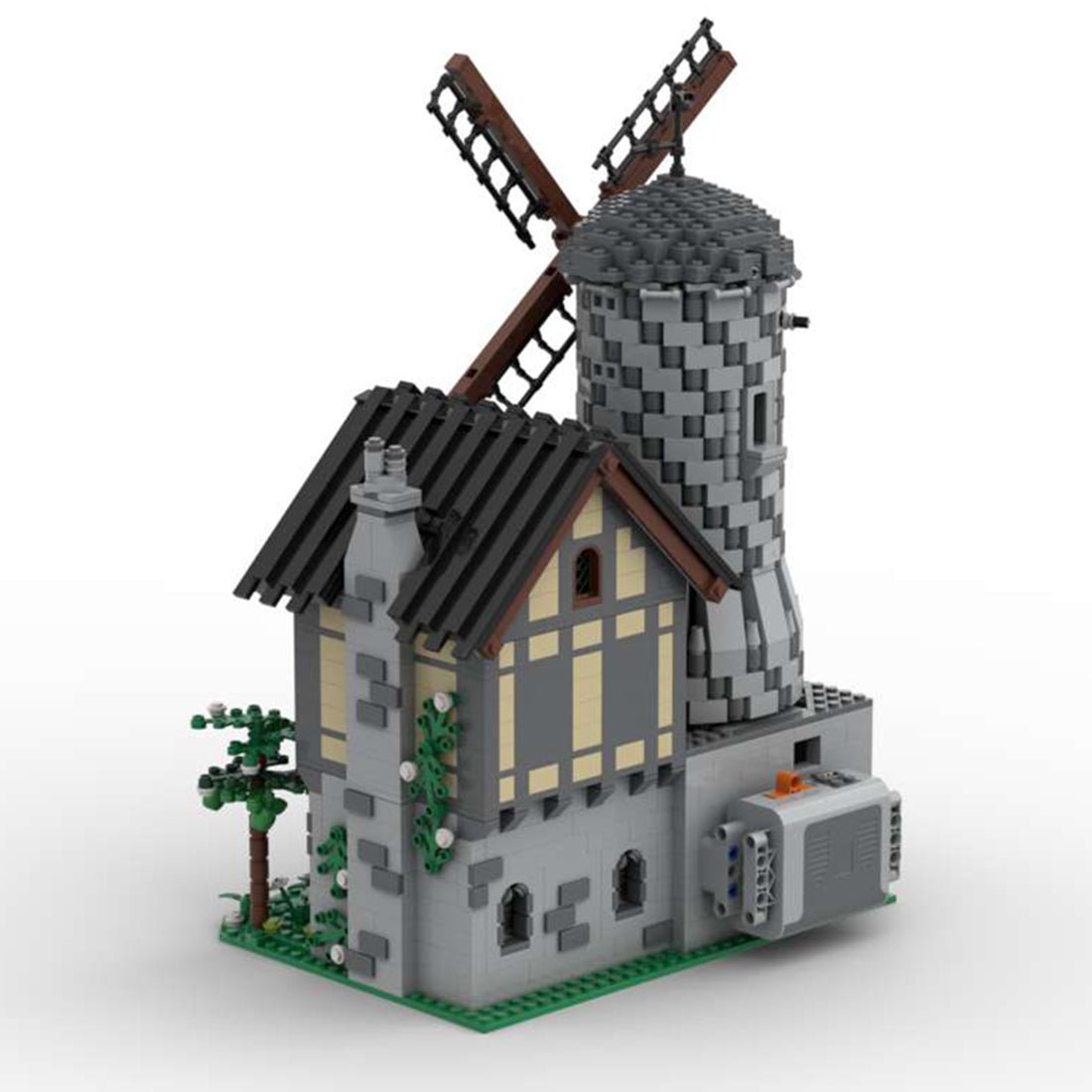 MOC - 31613 Medieval Street Dynamic Castle Windmill for Lego - LesDiy - windmill