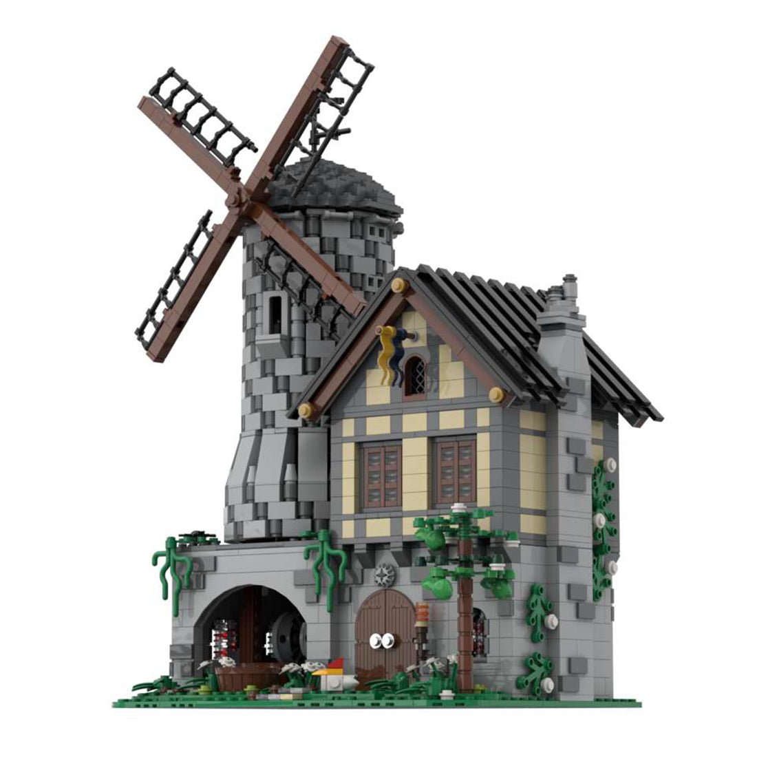 MOC - 31613 Medieval Street Dynamic Castle Windmill for Lego - LesDiy - windmill