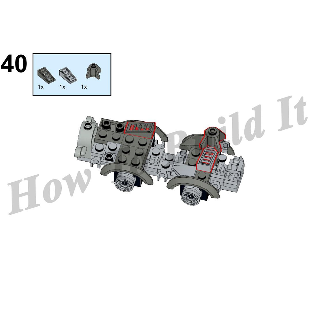 MOC - 32889 Ruined City Bricks Compitable with Lego - LesDiy - street house