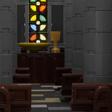 MOC - 33985 Medieval Street Bell Tower Church fot Lego - LesDiy - medieval architecture