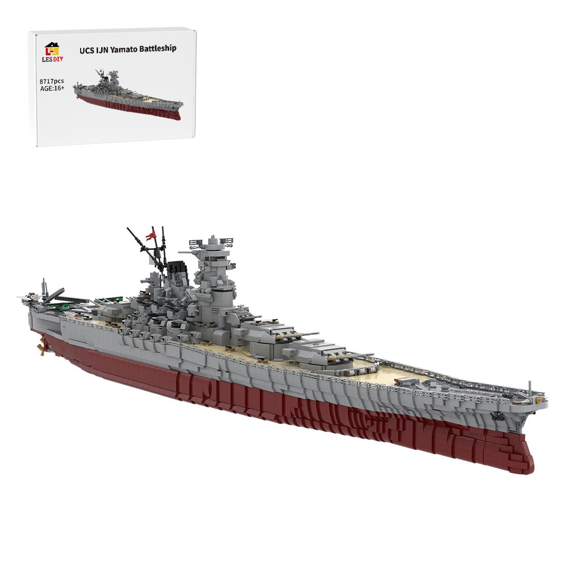 MOC - 37260 1/200 WW2 UCS IJN YAMATO - LesDiy -