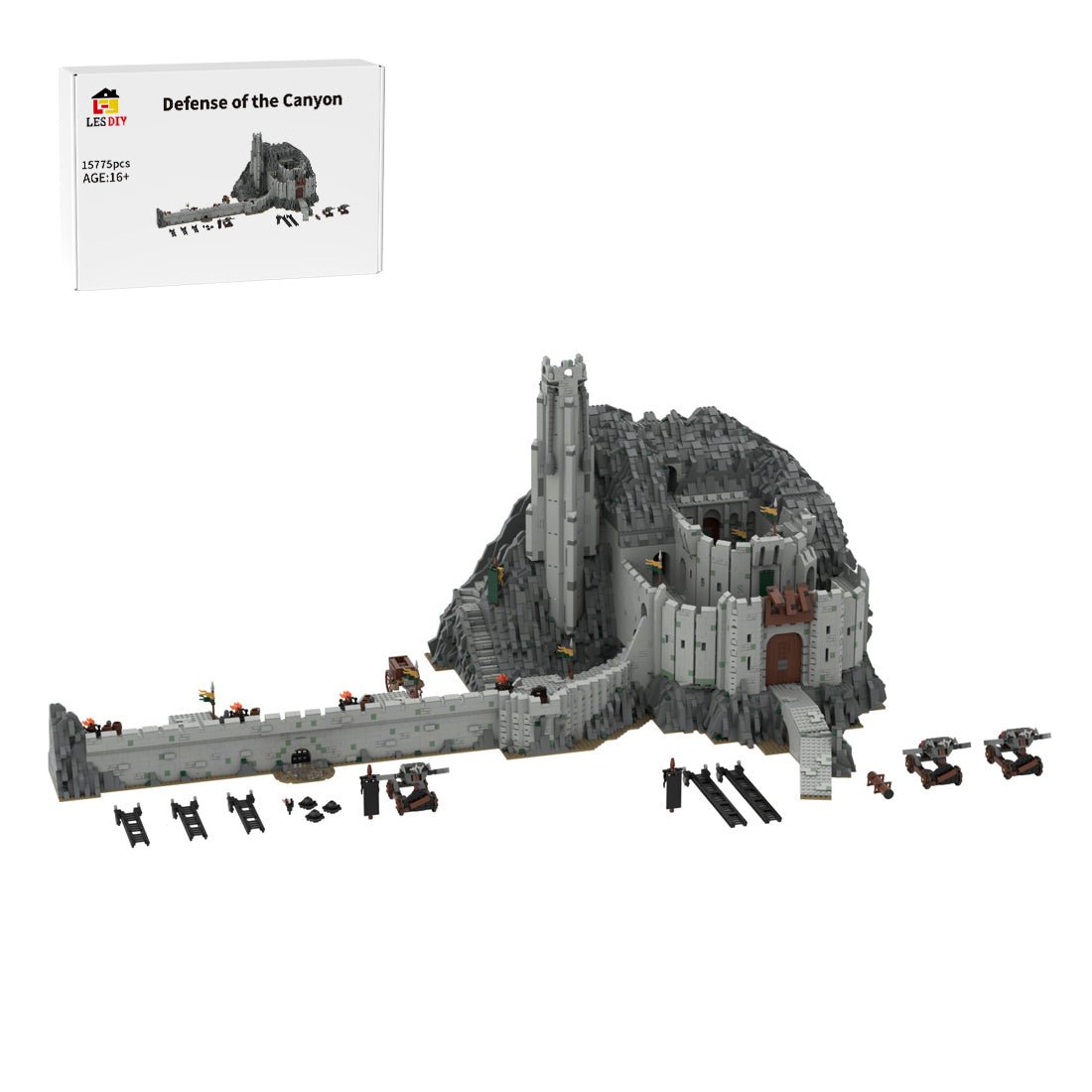 MOC - 38478 Helm's Deep Building Blocks - LesDiy -