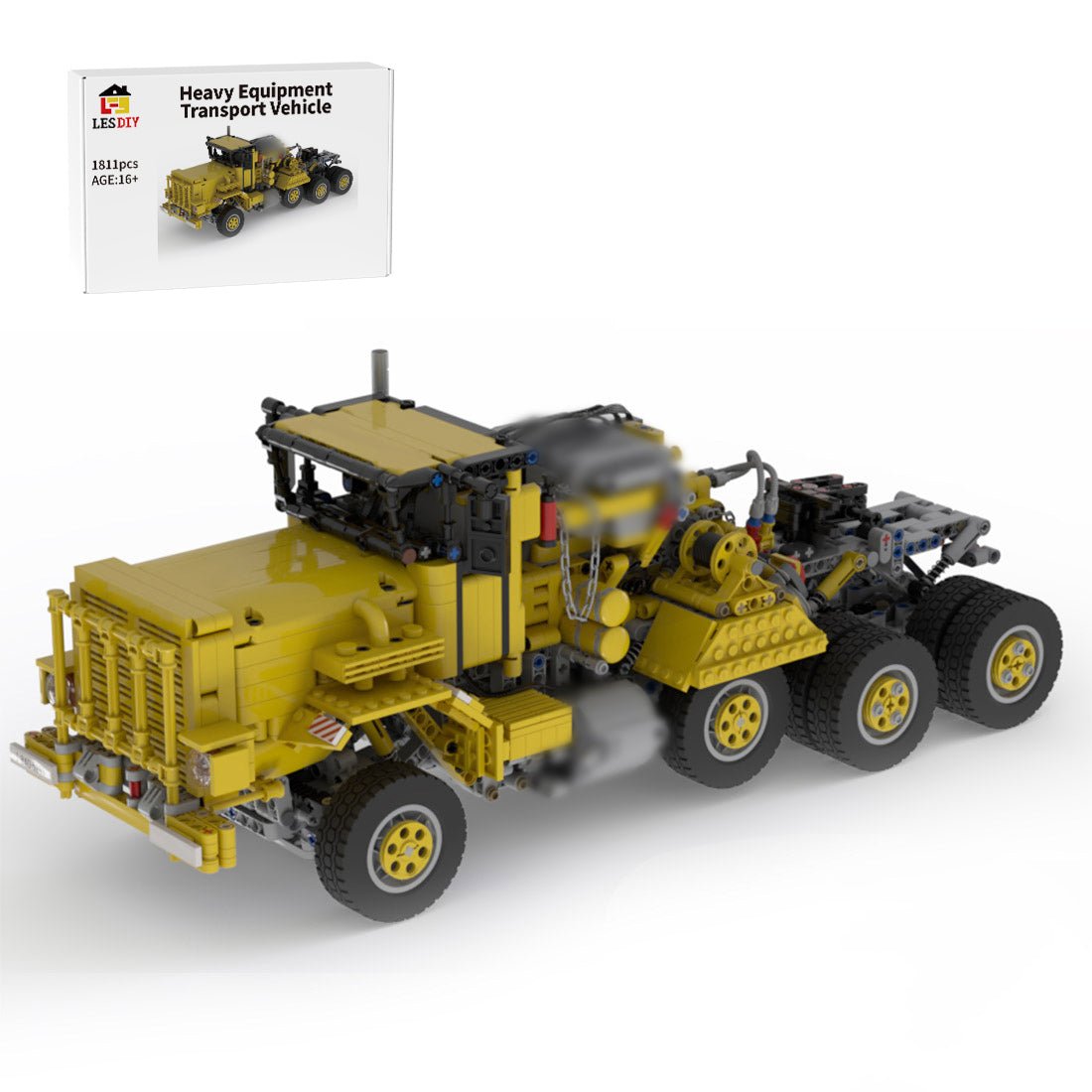 MOC - 40026 Oshkosh M911 U.S. Army HET (Heavy Equipment Transporter) Building Blocks - LesDiy -