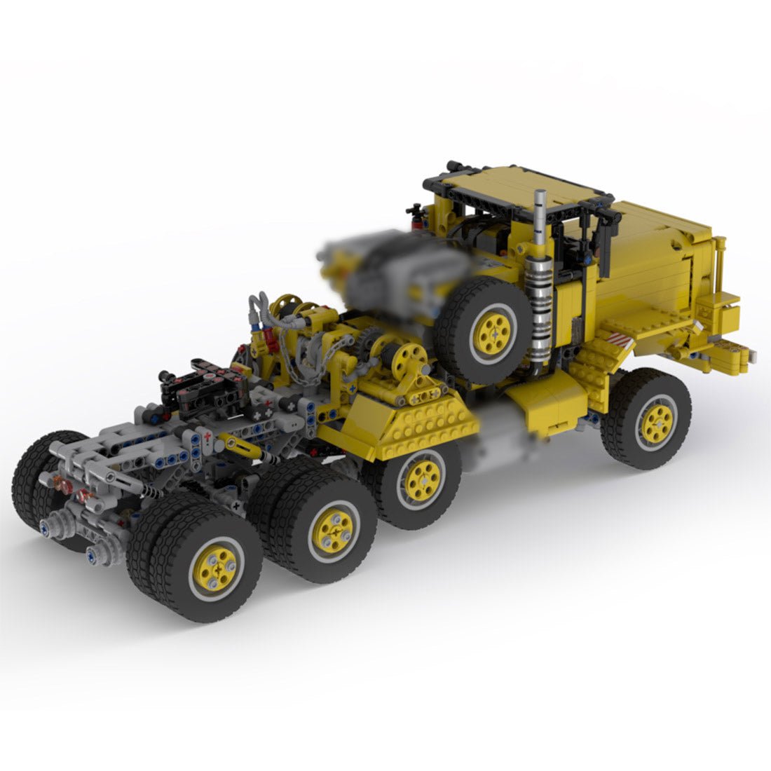 MOC - 40026 Oshkosh M911 U.S. Army HET (Heavy Equipment Transporter) Building Blocks - LesDiy -