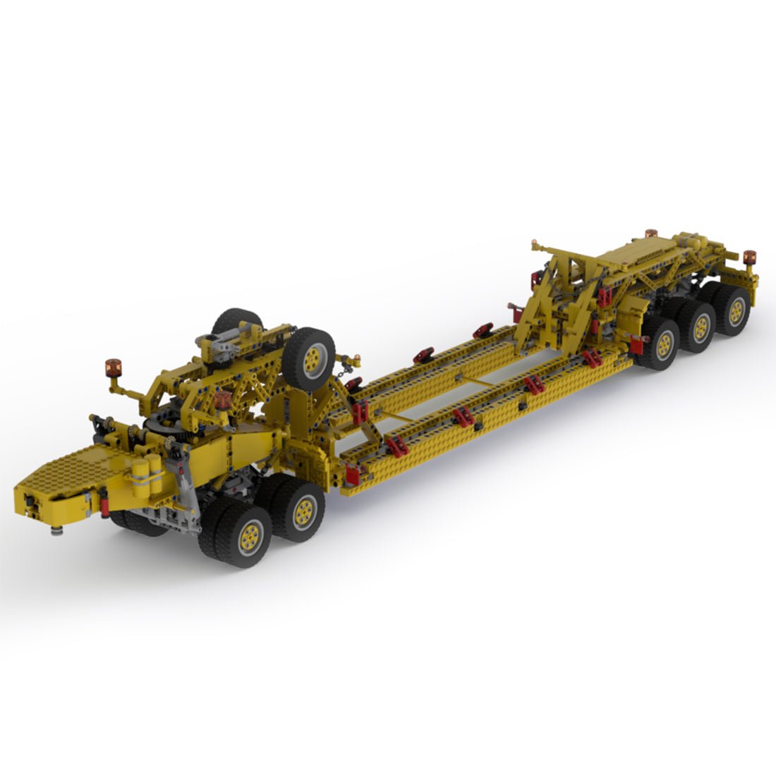 MOC - 40026 Oshkosh M911 U.S. Army HET (Heavy Equipment Transporter) Building Blocks - LesDiy -