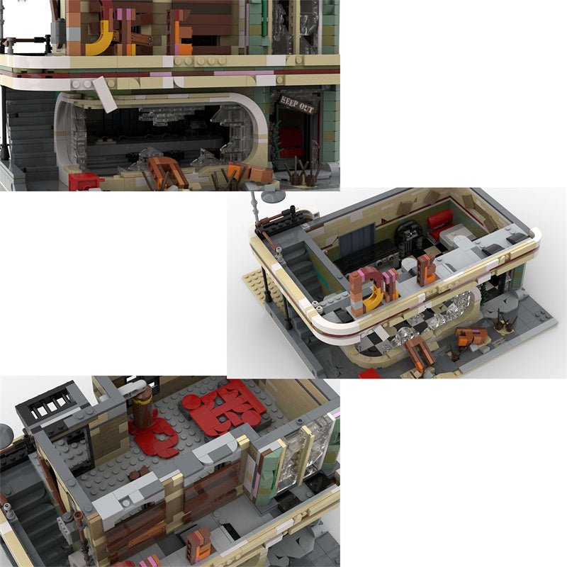 MOC - 40173 Downtown Diner - Apocalypse Version - LesDiy - MOC