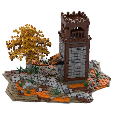 MOC - 42970 Medieval Watch Tower Building Blocks - LesDiy -