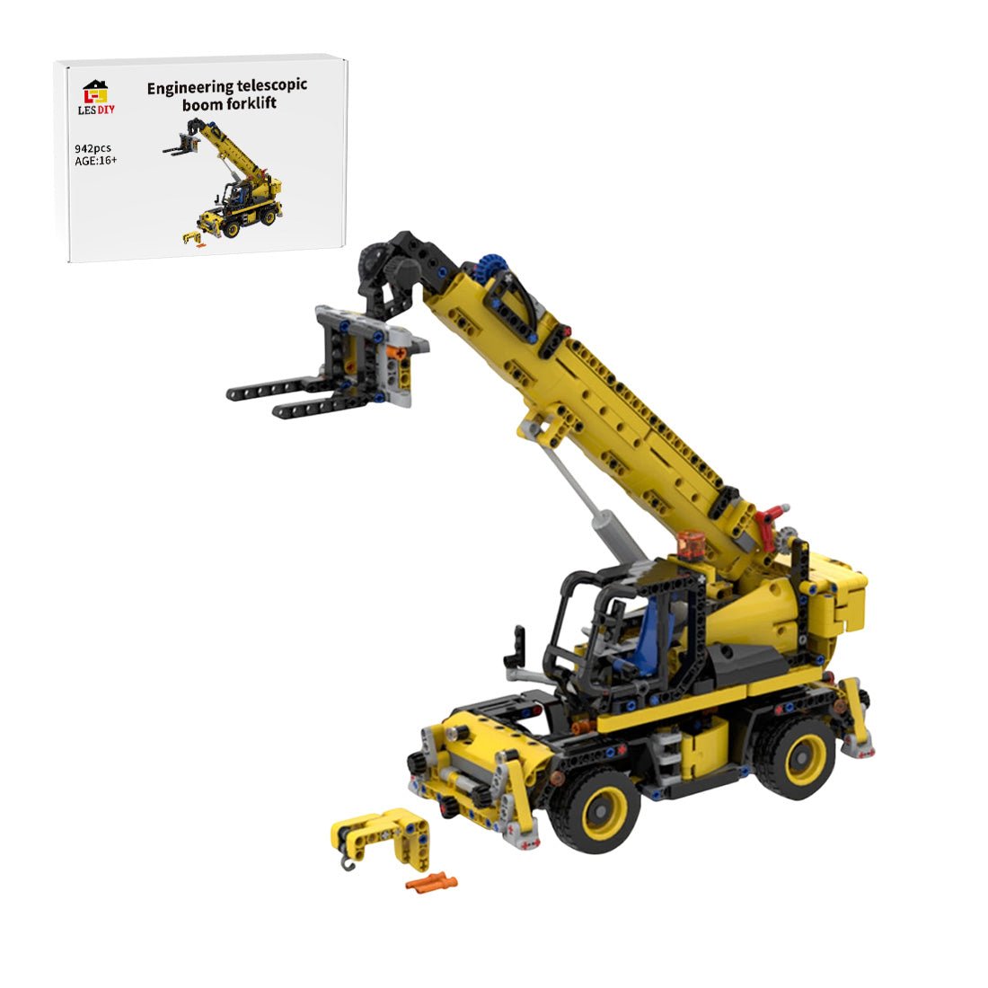 MOC - 43871 JCB Roto Telehandler - LesDiy - MOC