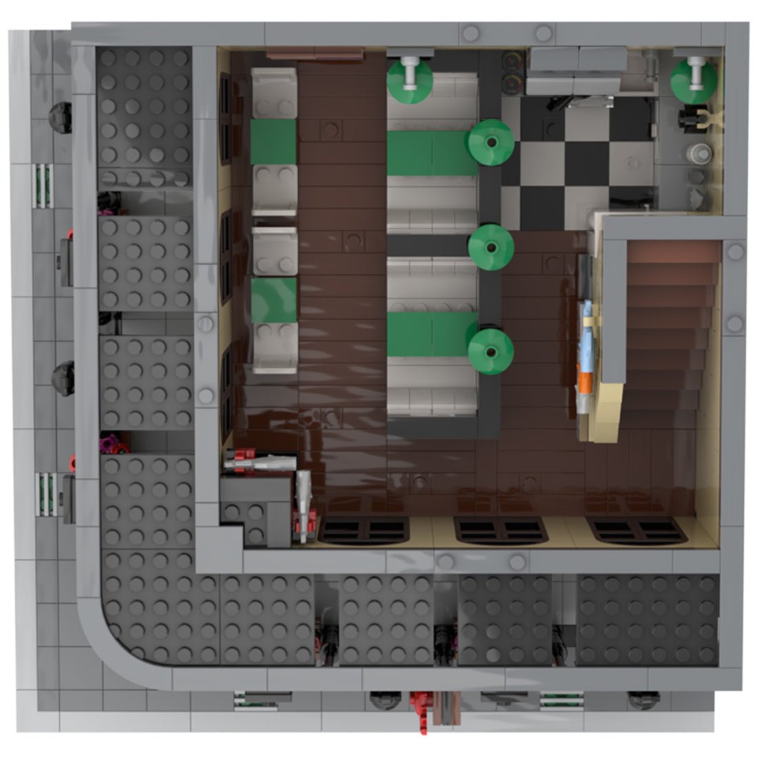 MOC - 44943 New Orleans Seafood restaurant Modular Building - LesDiy -