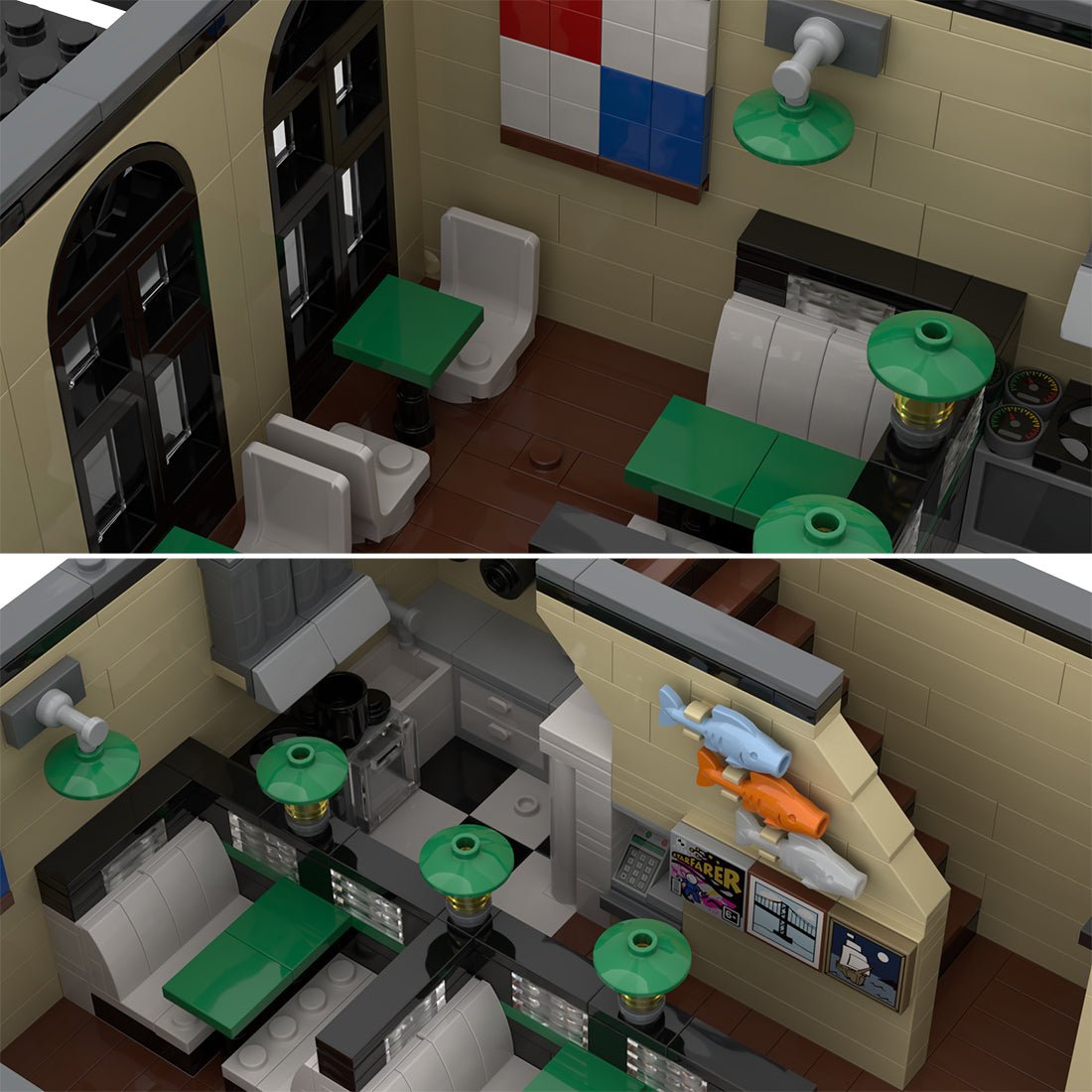 MOC - 44943 New Orleans Seafood restaurant Modular Building - LesDiy -