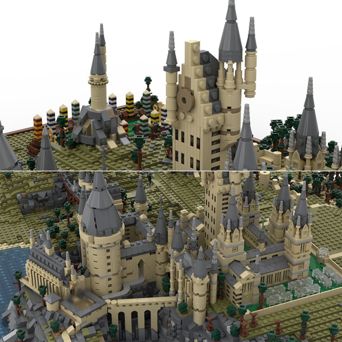 MOC - 45950 Harry Potter Hogwarts Castle Epic Detailed Build Building Blocks - LesDiy -