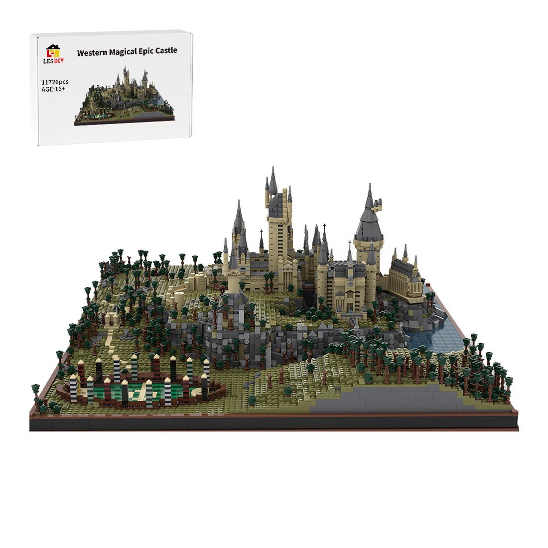 MOC - 45950 Harry Potter Hogwarts Castle Epic Detailed Build Building Blocks - LesDiy -
