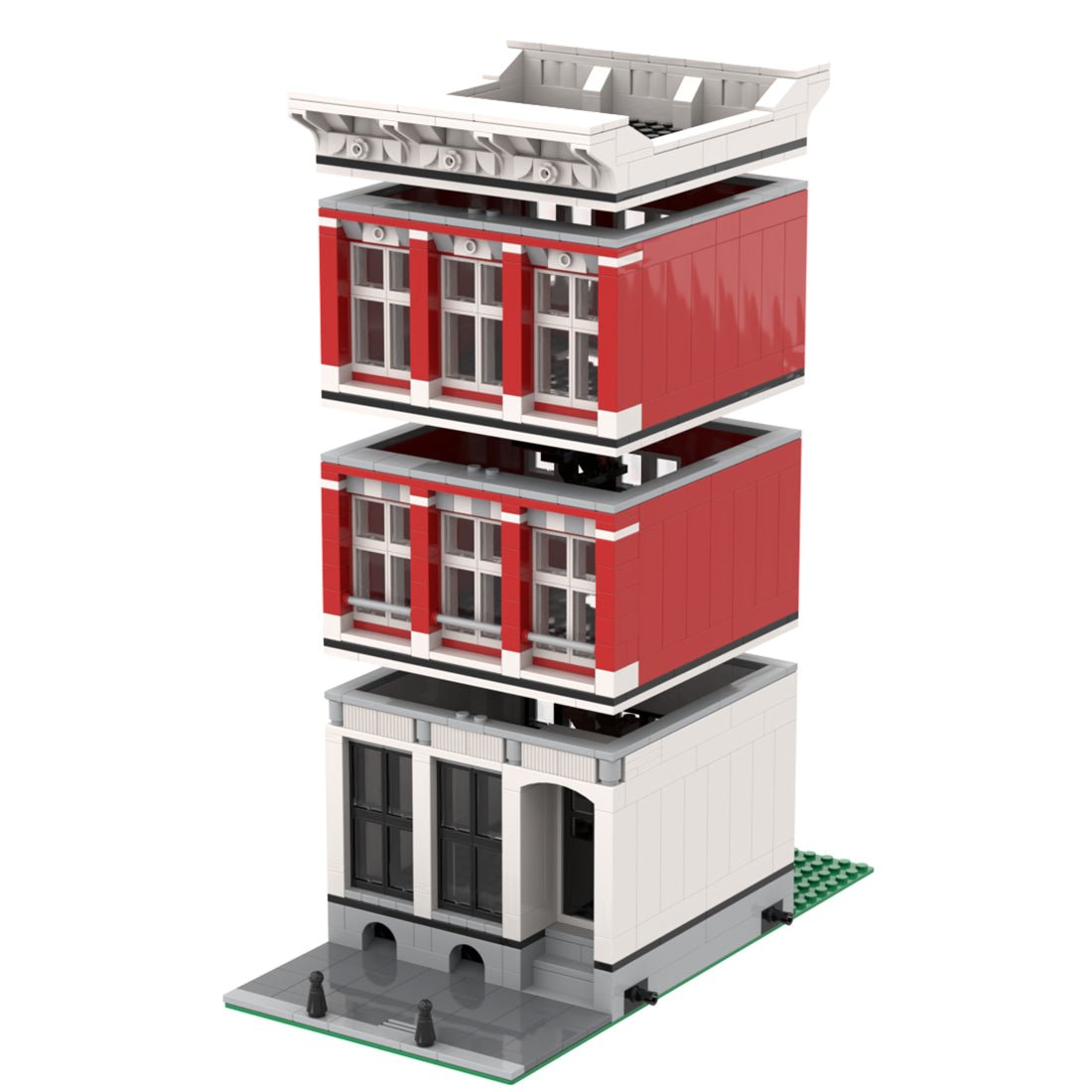 MOC - 47284 Amsterdam Canal House Nr 2 Modular Building - LesDiy -