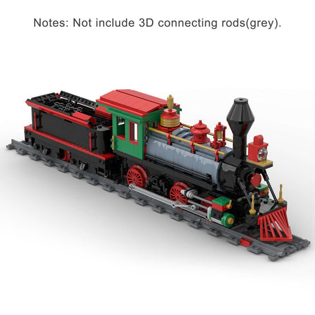 MOC - 48524 Winter Christmas Train Model - LesDiy - Locomotive