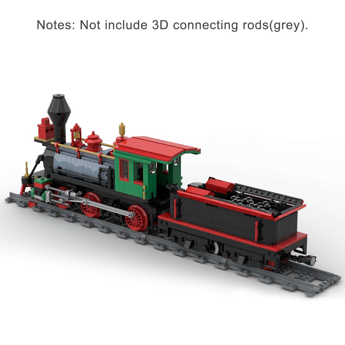 MOC - 48524 Winter Christmas Train Model - LesDiy - Locomotive