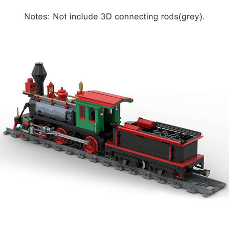 MOC - 48524 Winter Christmas Train Model - LesDiy - Locomotive