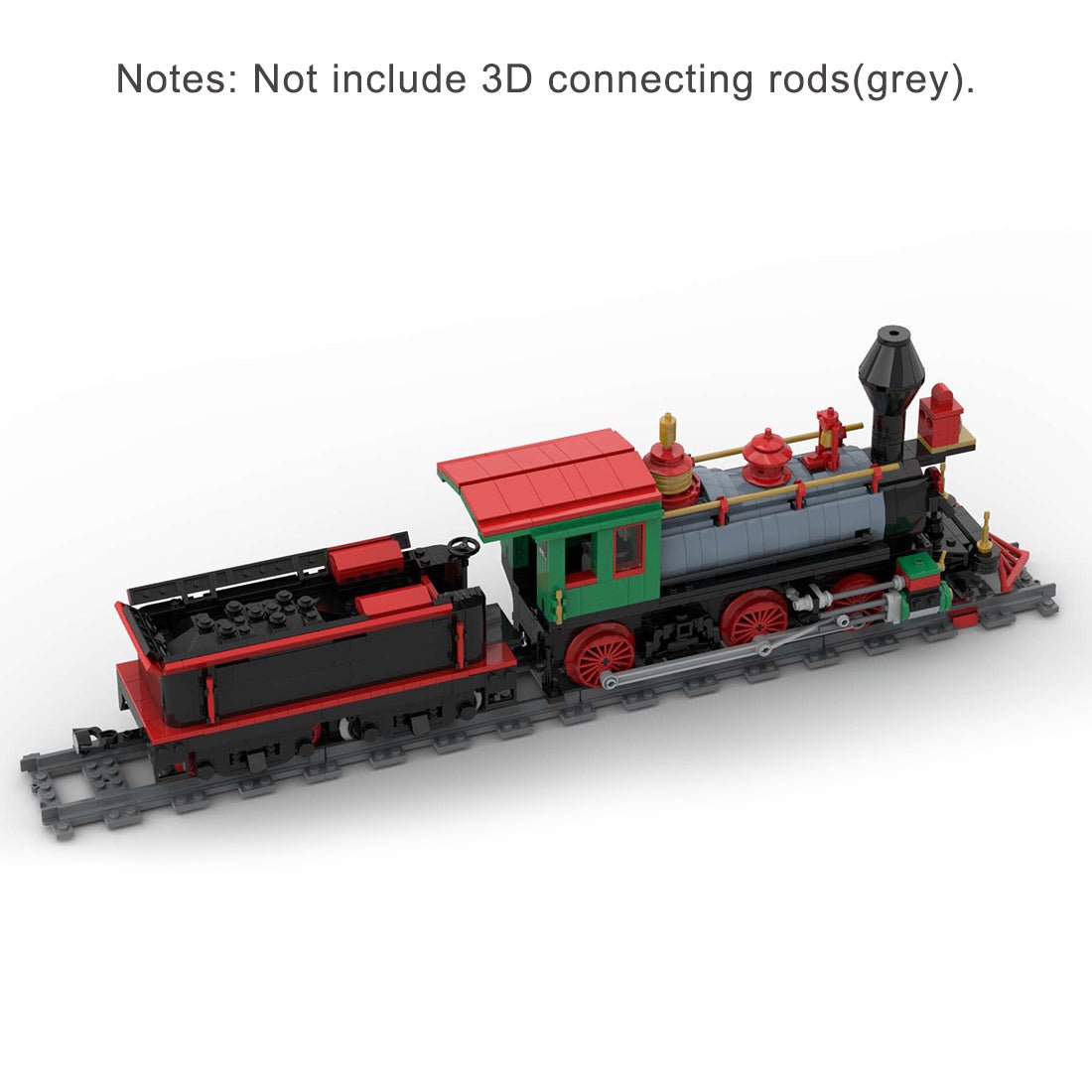 MOC - 48524 Winter Christmas Train Model - LesDiy - Locomotive