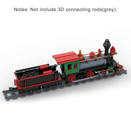 MOC - 48524 Winter Christmas Train Model - LesDiy - Locomotive