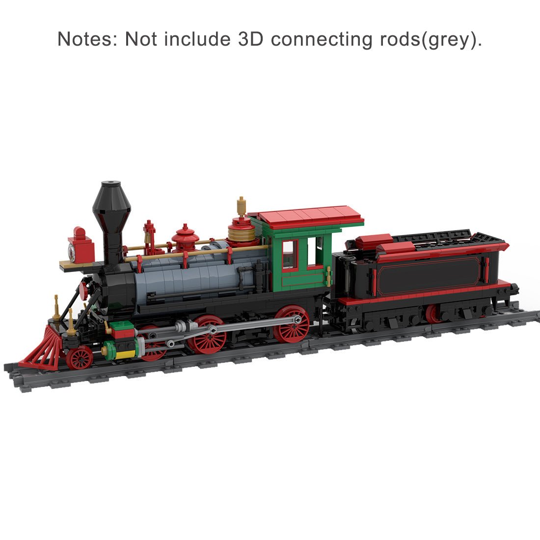 MOC - 48524 Winter Christmas Train Model - LesDiy - Locomotive