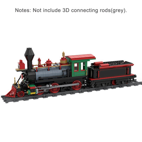 MOC - 48524 Winter Christmas Train Model - LesDiy - Locomotive