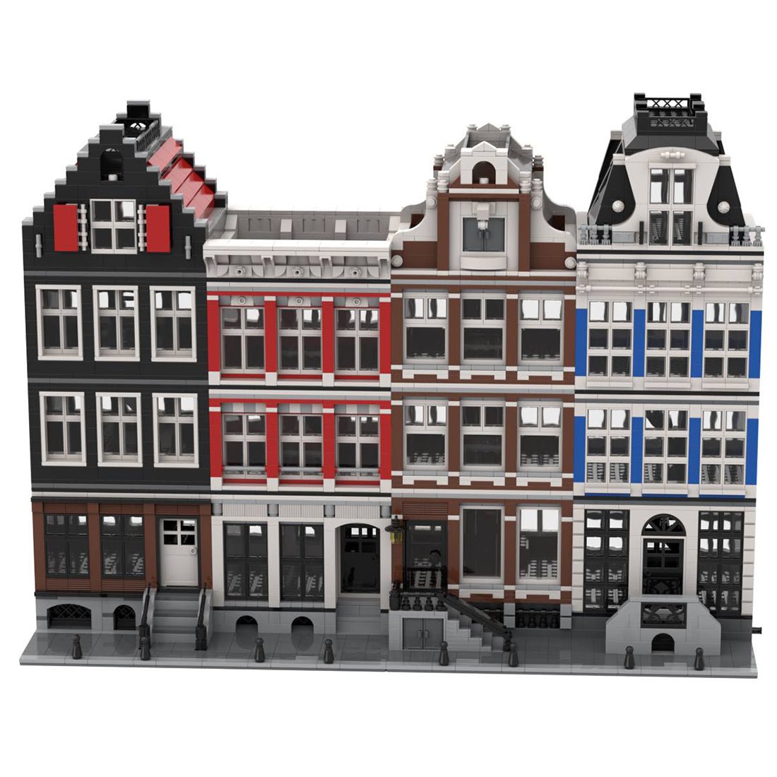 MOC - 48643 Amsterdam Canal House Nr 3 Modular Building - LesDiy -