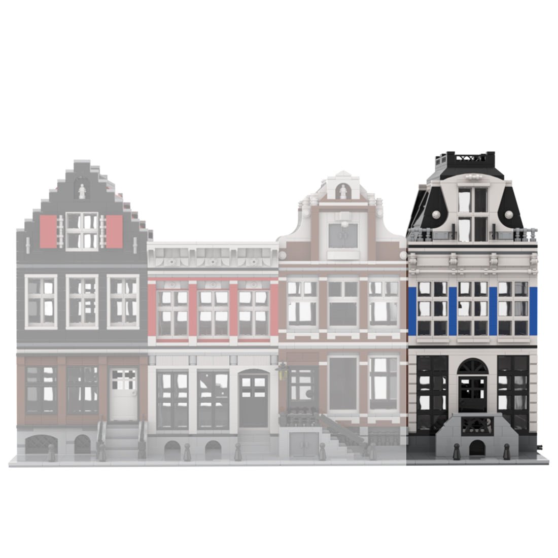 MOC - 48777 Amsterdam Canal House Nr 3 Modular Building - LesDiy -