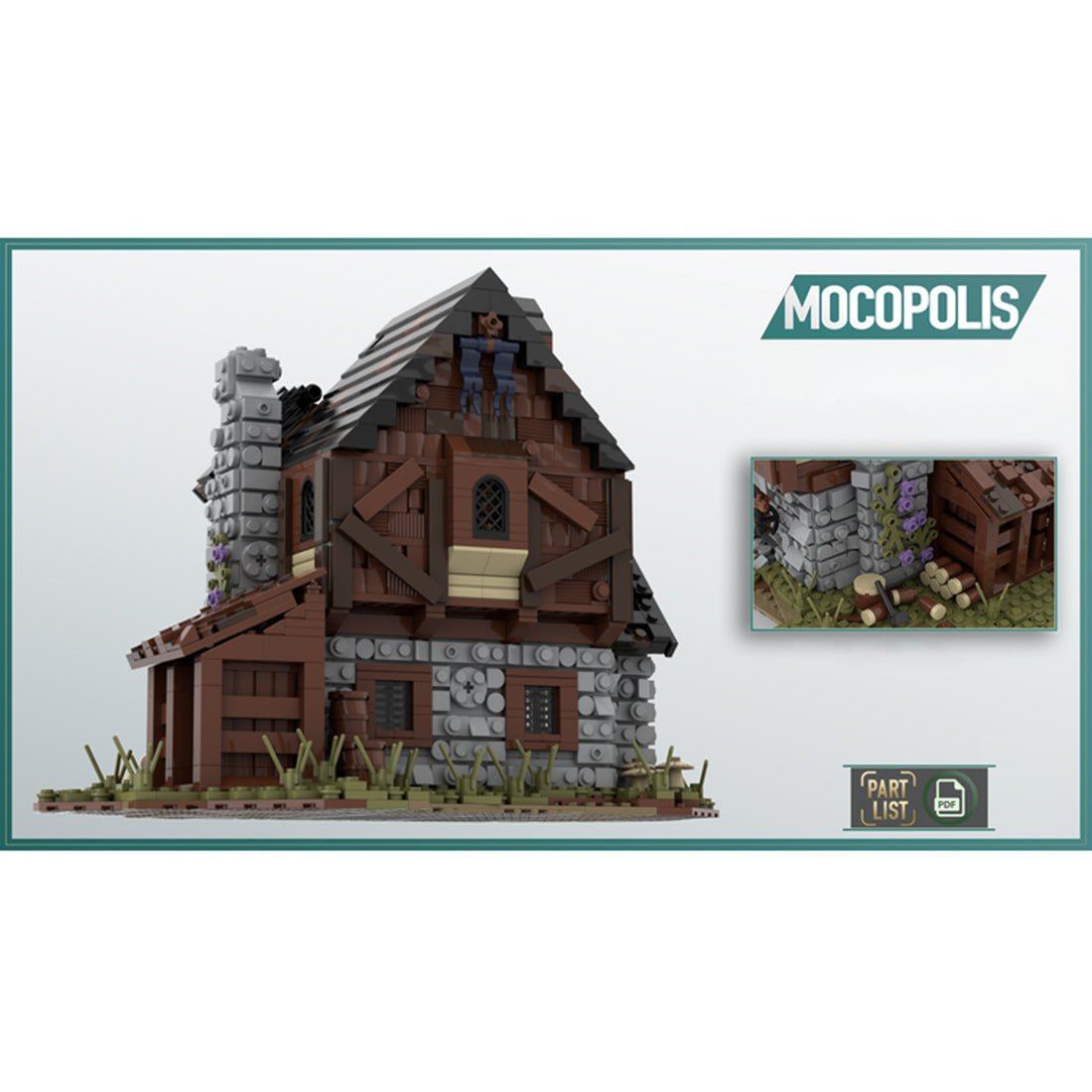 MOC - 49535 MOC Custom Medieval House - LesDiy -
