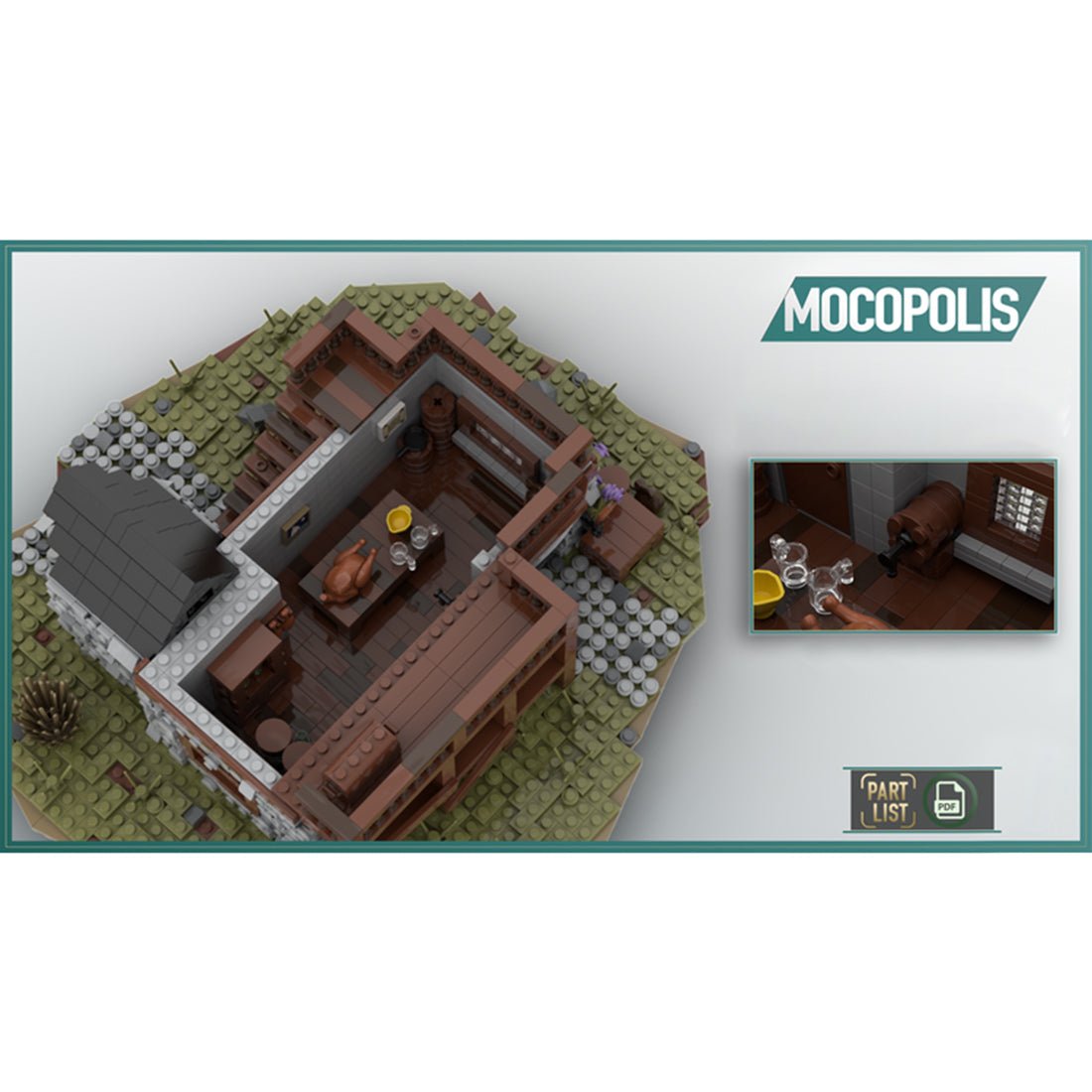MOC - 49665 MOC Medieval House #2 (Inn) - LesDiy -