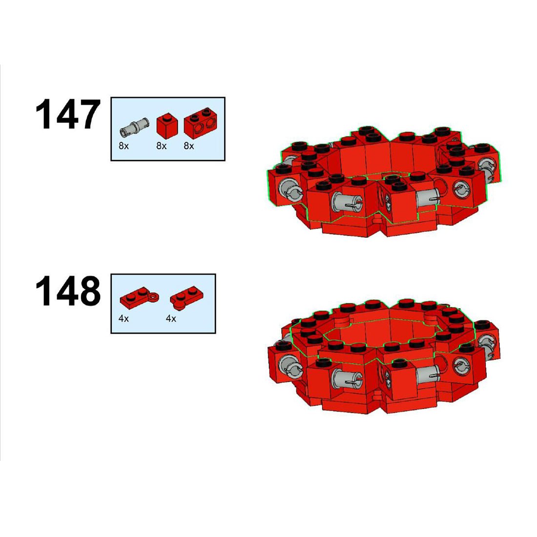 MOC - 50552 Dynamic Octopus Fairground Ride for Lego - LesDiy - funfair