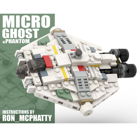 MOC - 50605 Micro Ghost & Phantom Spaceship Model - LesDiy -
