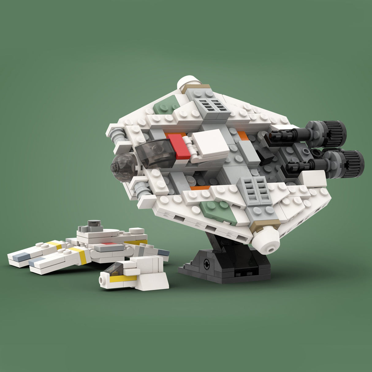 MOC - 50605 Micro Ghost & Phantom Spaceship Model - LesDiy -