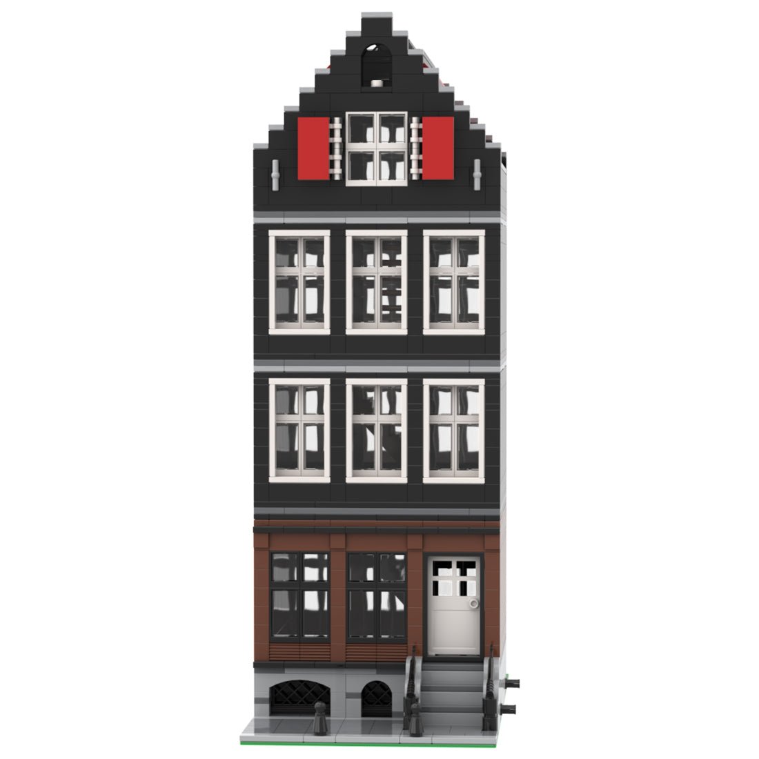 MOC - 51061 Amsterdam Canal House Nr 4 Modular Building - LesDiy -