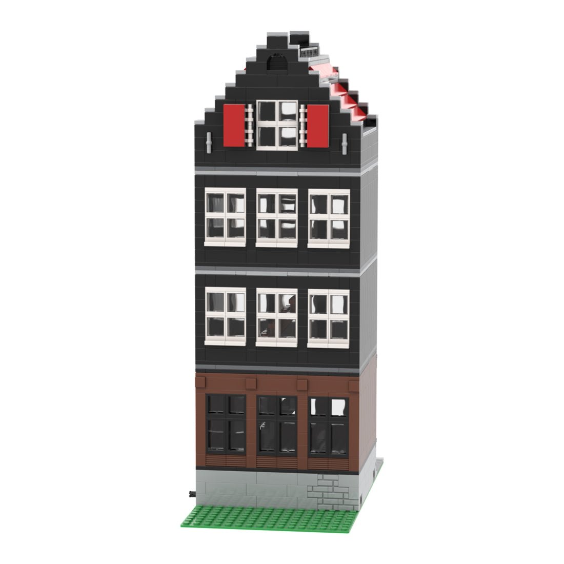 MOC - 51061 Amsterdam Canal House Nr 4 Modular Building - LesDiy -
