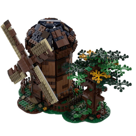 MOC - 52517 Medieval Dutch Windmill Building Blocks - LesDiy -