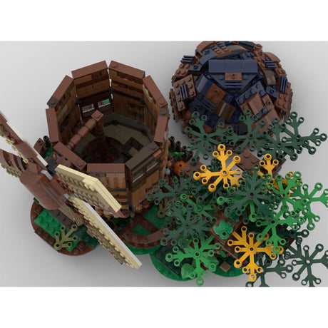 MOC - 52517 Medieval Dutch Windmill Building Blocks - LesDiy -