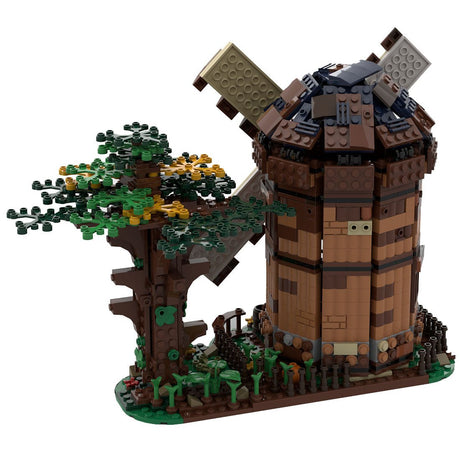 MOC - 52517 Medieval Dutch Windmill Building Blocks - LesDiy -